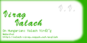virag valach business card